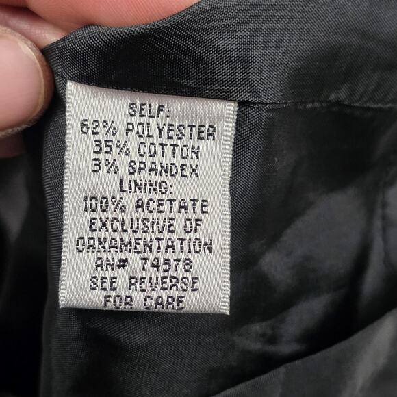 Cache Jacket Womens Medium Black Funnel Collar Drawstring Zip Pockets Snap Front - Picture 8 of 11